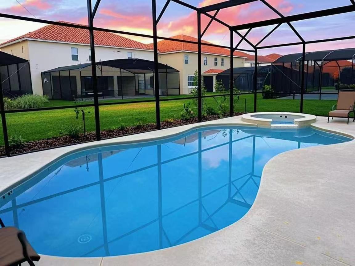 Family Retreat - Double Rms Or King Rms Shared Bath - Luxury Club-Pool Spa-Near Disney Parks With Wifi Davenport Esterno foto