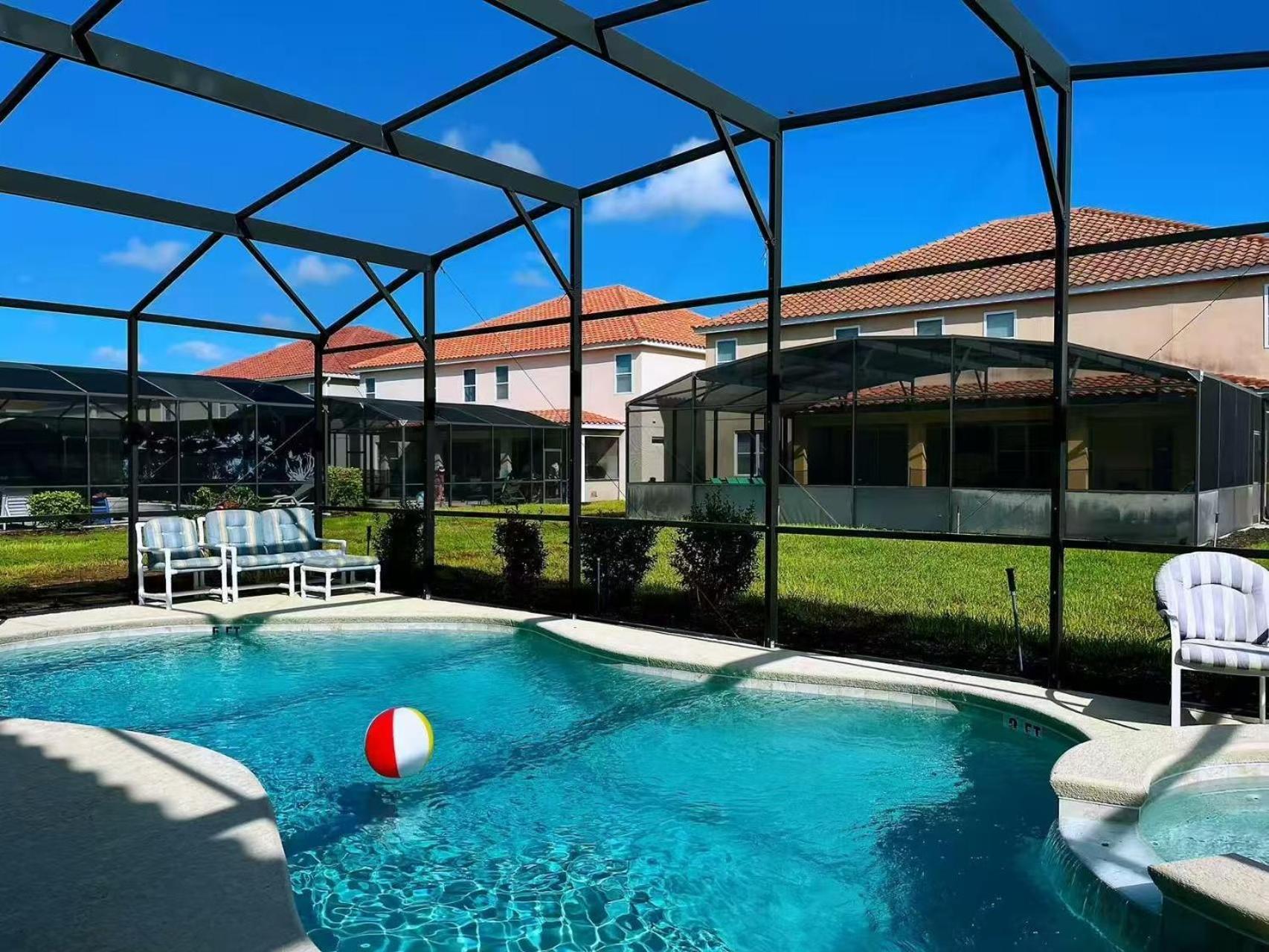Family Retreat - Double Rms Or King Rms Shared Bath - Luxury Club-Pool Spa-Near Disney Parks With Wifi Davenport Esterno foto